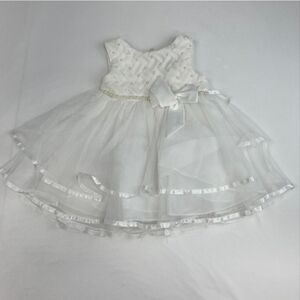 Rare Editions White Formal Kids Dress